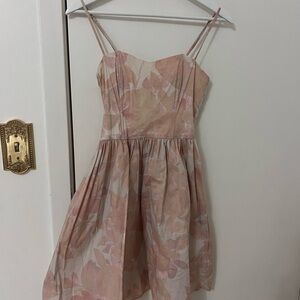 H&M Pink and Cream Strappy Dress
